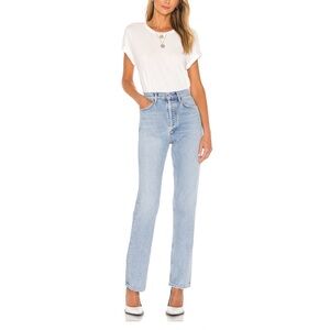 Agolde Lana Straight Jeans in Riptide size 24